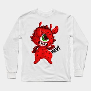 Angry Little Monster “Hey!” Long Sleeve T-Shirt